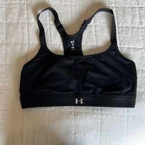 Black Under Armour Sports bra, size medium